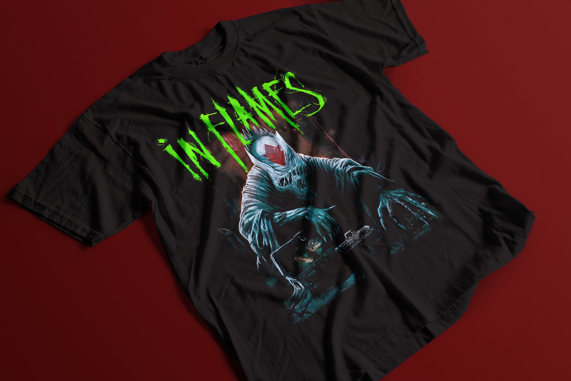 IN FLAMES SOUTHAMERICAN TOUR T-SHIRT MANGA CORTA